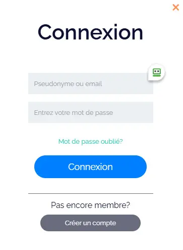 Connexion des membres de Arlequin Casino