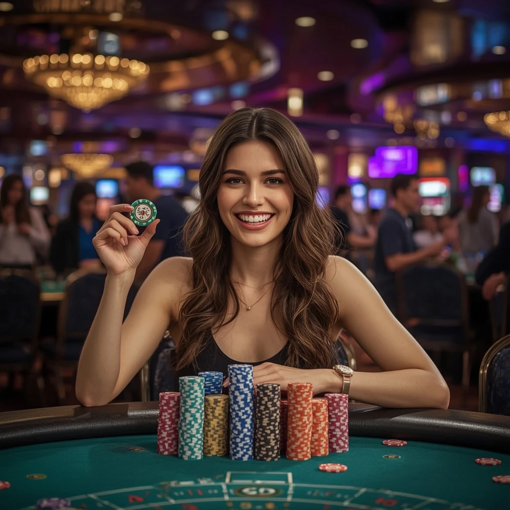 bonus dans les mains de l'homme au casino ARLEQUIN CASINO